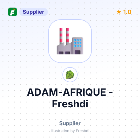 ADAM-AFRIQUE – summary card, no photo uploaded yet