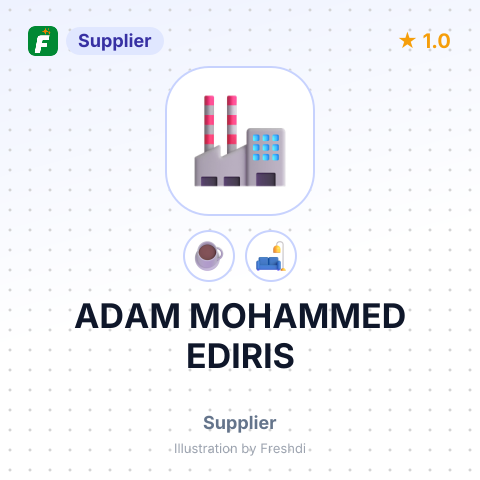 ADAM MOHAMMED EDIRIS – summary card, no photo uploaded yet
