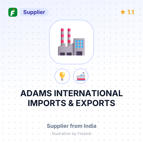 ADAMS INTERNATIONAL IMPORTS & EXPORTS – summary card, no photo uploaded yet