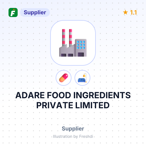 ADARE FOOD INGREDIENTS PRIVATE LIMITED – summary card, no photo uploaded yet