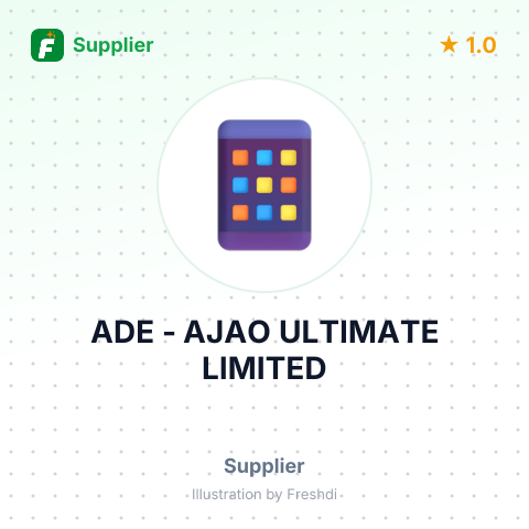 ADE - AJAO ULTIMATE LIMITED – summary card, no photo uploaded yet