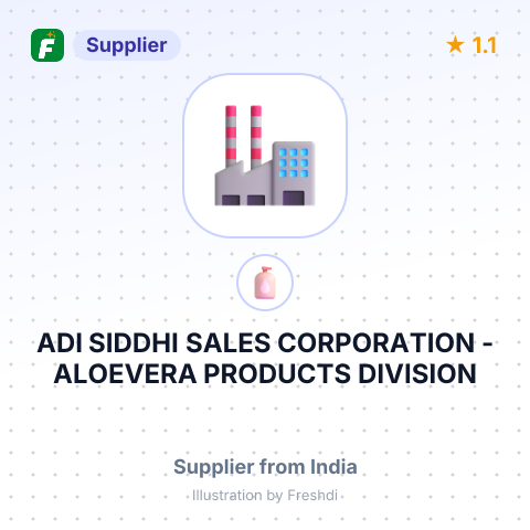 ADI SIDDHI SALES CORPORATION - ALOEVERA PRODUCTS DIVISION – summary card, no photo uploaded yet