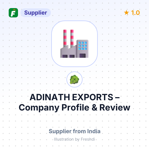ADINATH EXPORTS – summary card, no photo uploaded yet