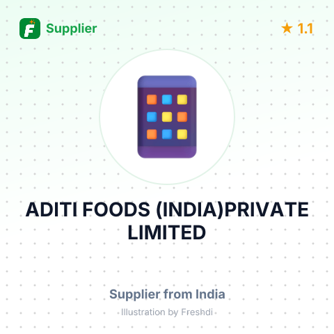 ADITI FOODS (INDIA)PRIVATE LIMITED – summary card, no photo uploaded yet