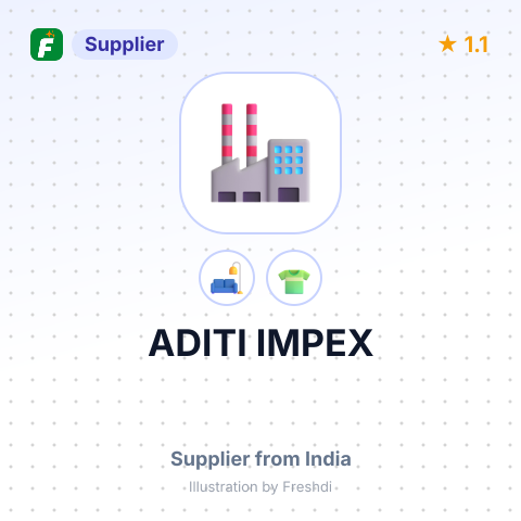 ADITI IMPEX – summary card, no photo uploaded yet