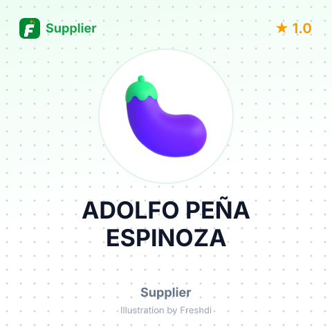 ADOLFO PEÑA ESPINOZA – summary card, no photo uploaded yet