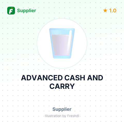 ADVANCED CASH AND CARRY – summary card, no photo uploaded yet