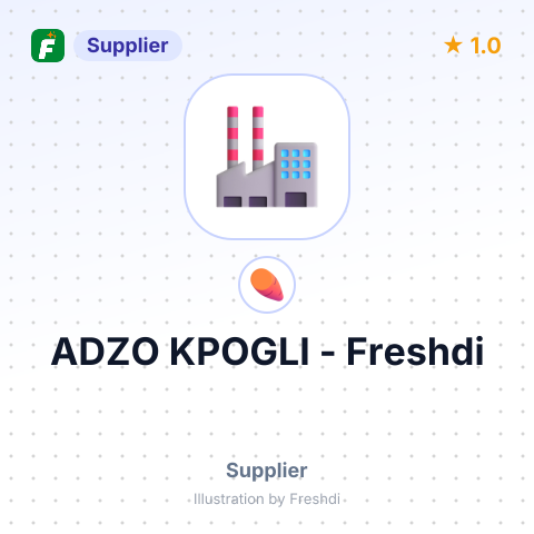ADZO KPOGLI – summary card, no photo uploaded yet