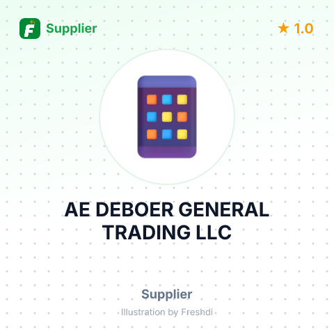 AE DEBOER GENERAL TRADING LLC – summary card, no photo uploaded yet