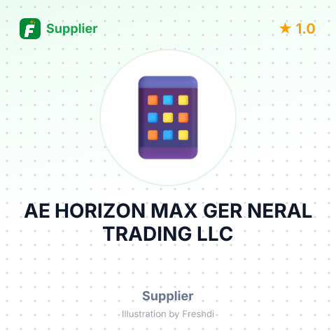AE HORIZON MAX GER NERAL TRADING LLC – summary card, no photo uploaded yet