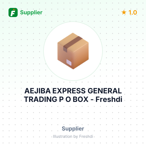 AEJIBA EXPRESS GENERAL TRADING P O BOX – summary card, no photo uploaded yet