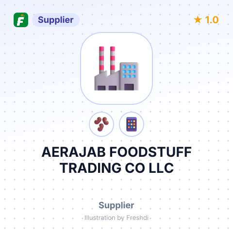 AERAJAB FOODSTUFF TRADING CO LLC – summary card, no photo uploaded yet