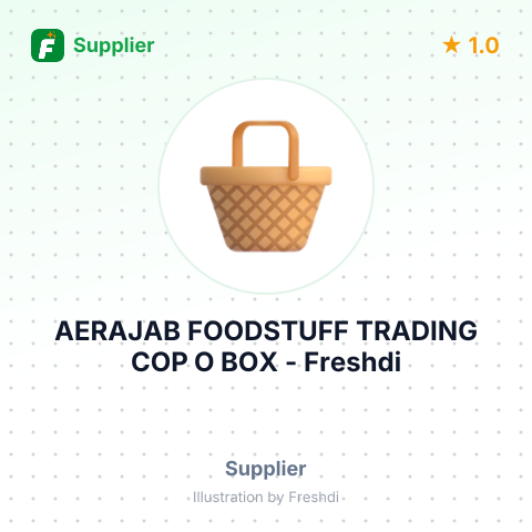 AERAJAB FOODSTUFF TRADING COP O BOX – summary card, no photo uploaded yet