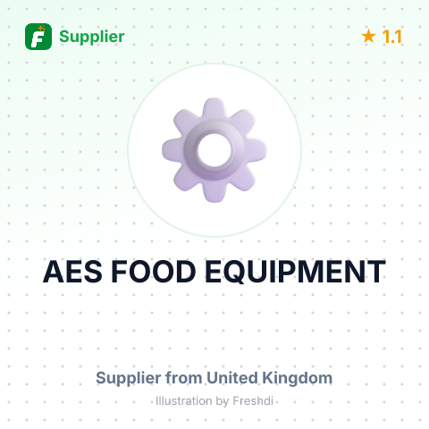 AES FOOD EQUIPMENT – summary card, no photo uploaded yet