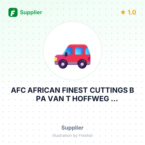 AFC AFRICAN FINEST CUTTINGS B PA VAN T HOFFWEG NETHERLANDS – summary card, no photo uploaded yet