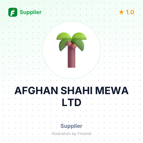 AFGHAN SHAHI MEWA LTD – summary card, no photo uploaded yet
