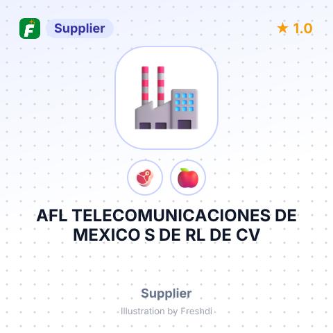 AFL TELECOMUNICACIONES DE MEXICO S DE RL DE CV – summary card, no photo uploaded yet