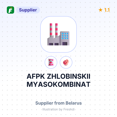AFPK ZHLOBINSKII MYASOKOMBINAT – summary card, no photo uploaded yet