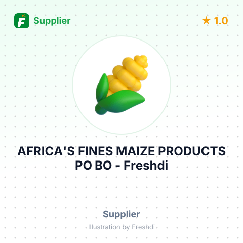 AFRICA'S FINES MAIZE PRODUCTS PO BO – summary card, no photo uploaded yet