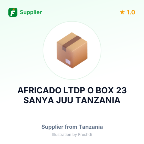 AFRICADO LTDP O BOX 23 SANYA JUU TANZANIA – summary card, no photo uploaded yet