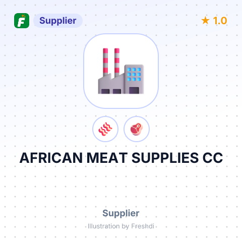 AFRICAN MEAT SUPPLIES CC – summary card, no photo uploaded yet