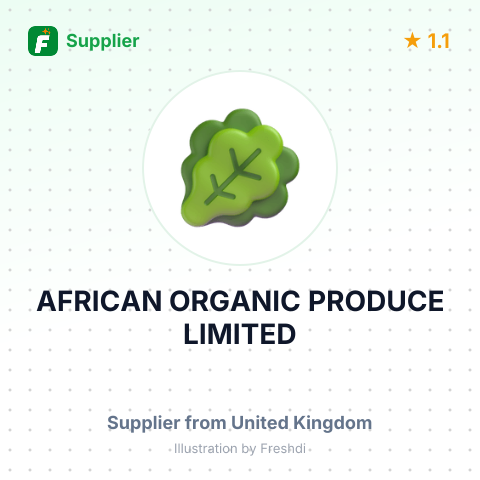 AFRICAN ORGANIC PRODUCE LIMITED – summary card, no photo uploaded yet