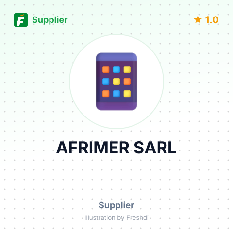 AFRIMER SARL – summary card, no photo uploaded yet