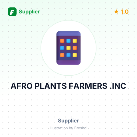 AFRO PLANTS FARMERS .INC – summary card, no photo uploaded yet