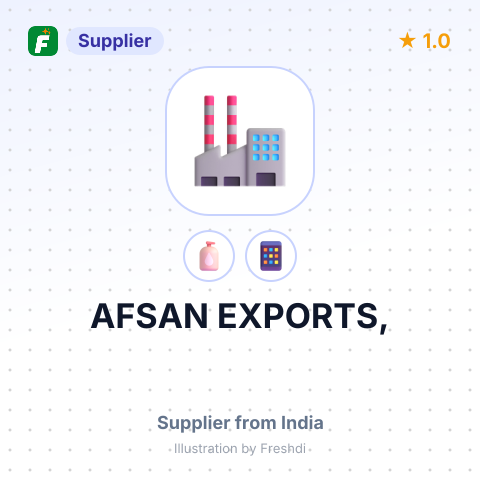 AFSAN EXPORTS, – summary card, no photo uploaded yet