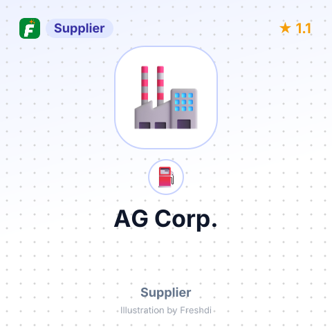 AG Corp. – summary card, no photo uploaded yet