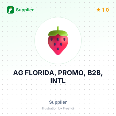 AG FLORIDA, PROMO, B2B, INTL – summary card, no photo uploaded yet