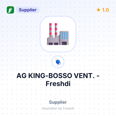 AG KING-BOSSO VENT. – summary card, no photo uploaded yet