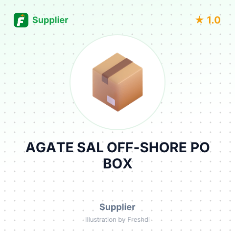 AGATE SAL OFF-SHORE PO BOX – summary card, no photo uploaded yet