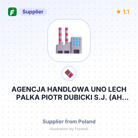 AGENCJA HANDLOWA UNO LECH PALKA PIOTR DUBICKI S.J. (AH UNO SP J) – summary card, no photo uploaded yet