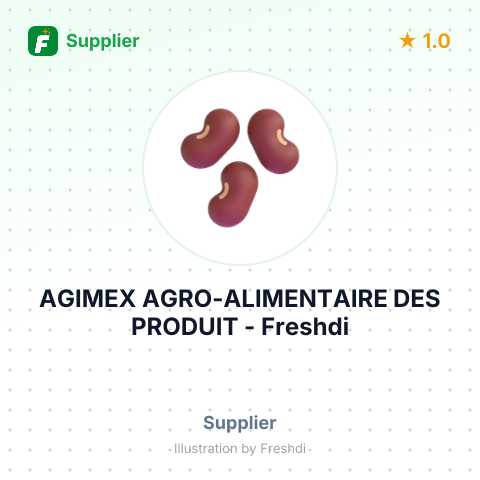 AGIMEX AGRO-ALIMENTAIRE DES PRODUIT – summary card, no photo uploaded yet