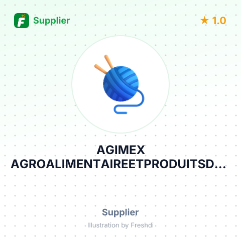 AGIMEX AGROALIMENTAIREETPRODUITSDEG – summary card, no photo uploaded yet