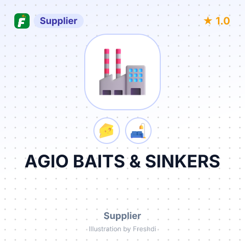 AGIO BAITS & SINKERS – summary card, no photo uploaded yet