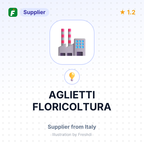 AGLIETTI FLORICOLTURA – summary card, no photo uploaded yet