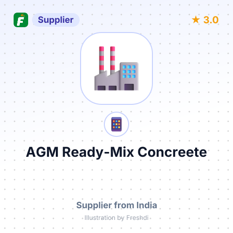 AGM Ready-Mix Concreete – summary card, no photo uploaded yet
