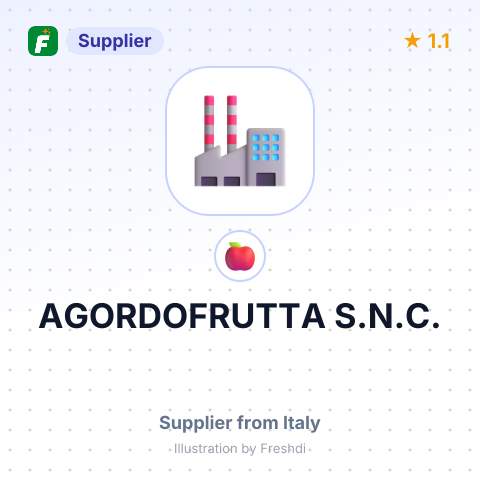 AGORDOFRUTTA S.N.C. – summary card, no photo uploaded yet