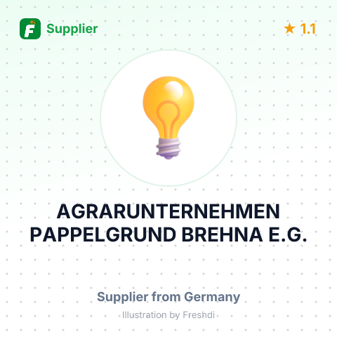 AGRARUNTERNEHMEN PAPPELGRUND BREHNA E.G. – summary card, no photo uploaded yet