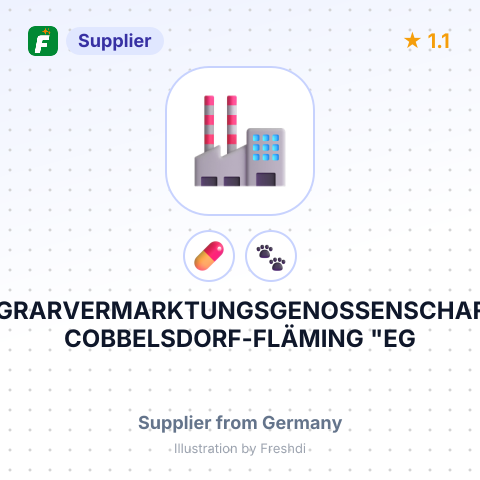 AGRARVERMARKTUNGSGENOSSENSCHAFT COBBELSDORF-FLÄMING "EG – summary card, no photo uploaded yet