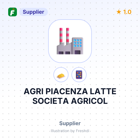 AGRI PIACENZA LATTE SOCIETA AGRICOL – summary card, no photo uploaded yet