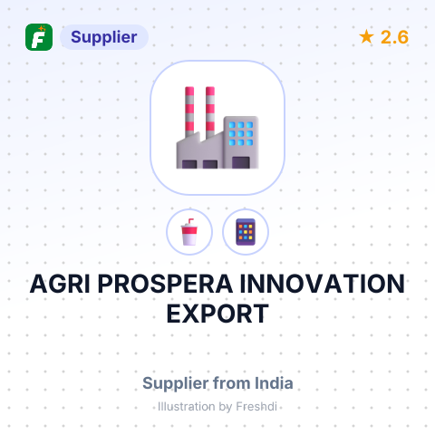 AGRI PROSPERA INNOVATION EXPORT – summary card, no photo uploaded yet
