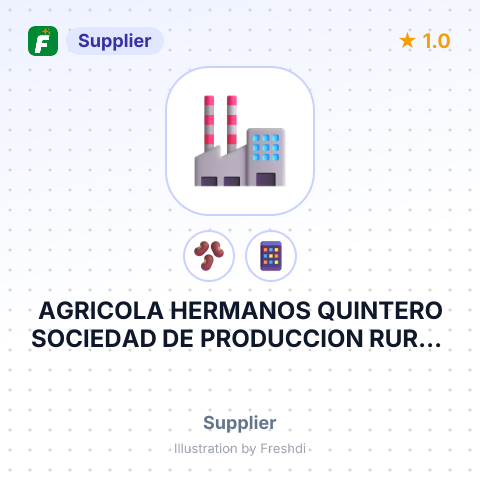 AGRICOLA HERMANOS QUINTERO SOCIEDAD DE PRODUCCION RURAL DE RI – summary card, no photo uploaded yet