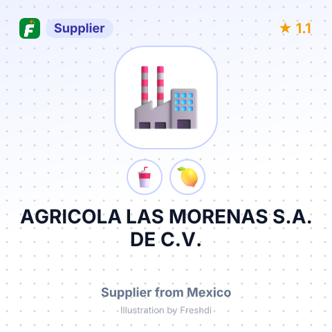 AGRICOLA LAS MORENAS S.A. DE C.V. – summary card, no photo uploaded yet