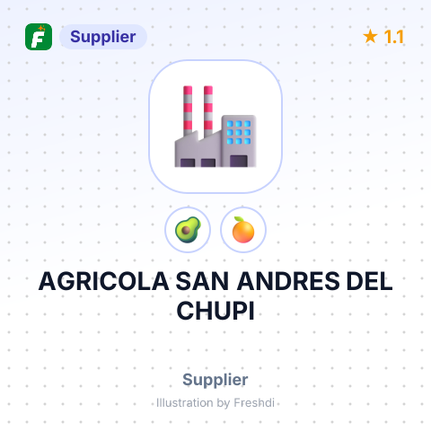 AGRICOLA SAN ANDRES DEL CHUPI – summary card, no photo uploaded yet