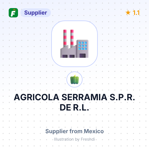 AGRICOLA SERRAMIA S.P.R. DE R.L. – summary card, no photo uploaded yet