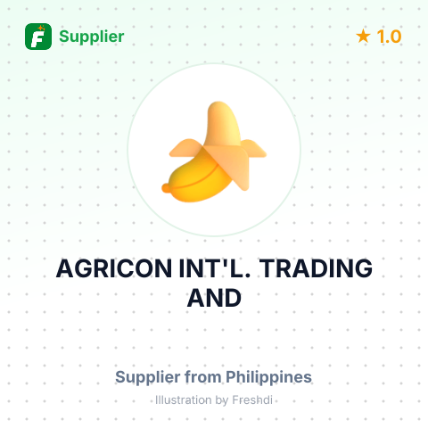 AGRICON INT'L. TRADING AND – summary card, no photo uploaded yet