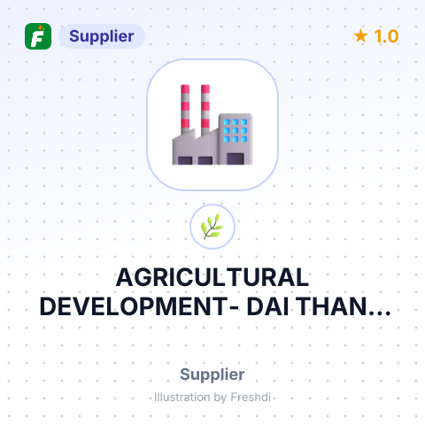 AGRICULTURAL DEVELOPMENT- DAI THANG CO,.LTD – summary card, no photo uploaded yet